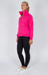 BARE Quarter Zip Teddy Pullover Sweater - Deep Pink