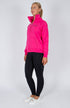 BARE Quarter Zip Teddy Pullover Sweater - Deep Pink
