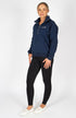 BARE Quarter Zip Teddy Pullover Sweater - Navy