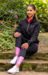 BARE Performance Riding Tights - Black with Pink Houndstooth