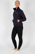 BARE Quarter Zip Teddy Pullover Sweater - Deep Indigo