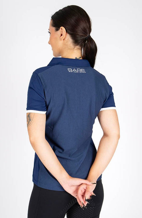 BARE Active Mesh Polo Shirt - Navy
