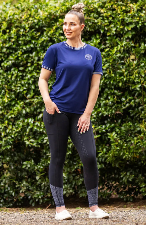 BARE Performance Riding Tights - Active Navy