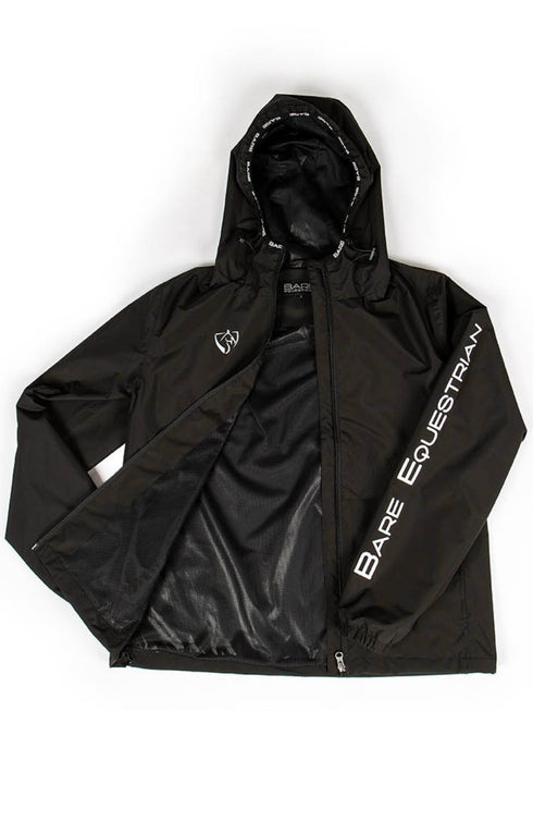 BARE Unisex Kali Lightweight Waterproof Short Jacket (Mesh Lined) - Black