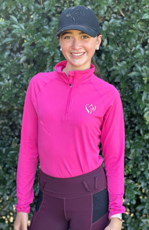 BARE Technical Riding Shirt - Hot Pink