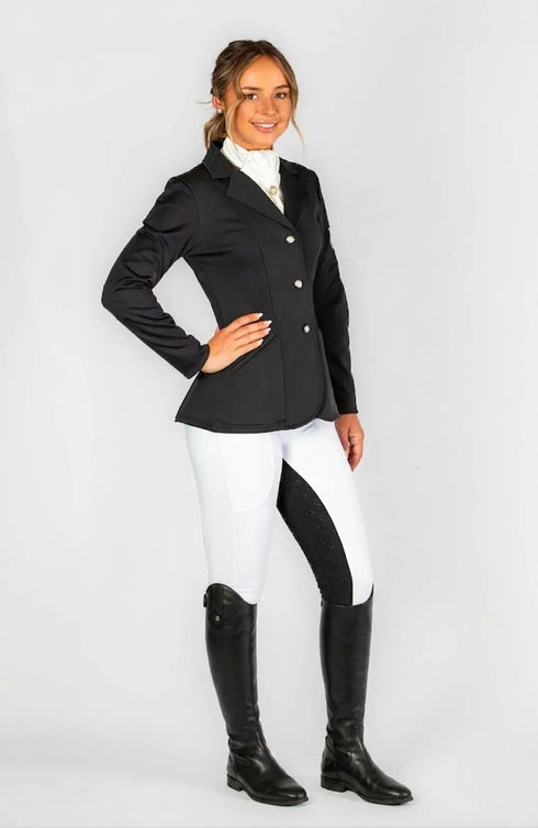 BARE Sculpt Hybrid Riding Breeches - White/Black Seat