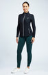 BARE FlexForm Sculpting Riding Tights - Deep Green
