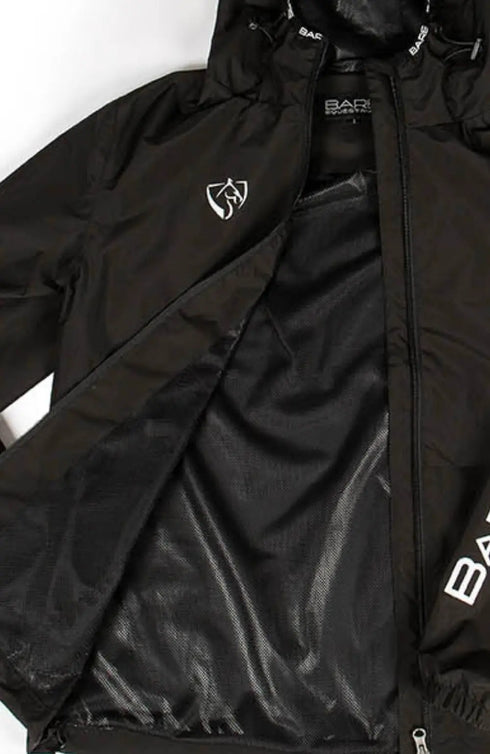 BARE Unisex Kali Lightweight Waterproof Short Jacket (Mesh Lined) - Black