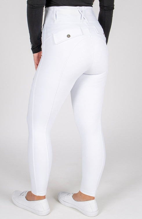 BARE Sculpt Hybrid Riding Breeches - White