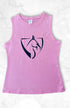 Youth BARE Black Logo Tank Top - Pink