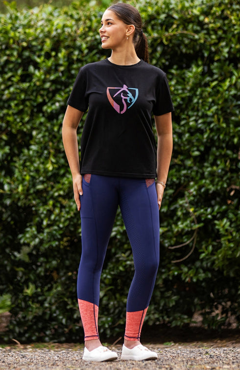 BARE Performance Riding Tights - Oxford Neon Orange