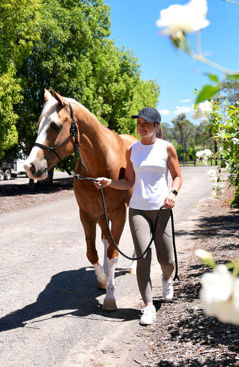 BARE Sculpt Hybrid Riding Breeches - Cocoa Moss