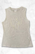 Youth BARE Silver Logo Tank Top - Grey