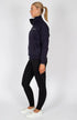 BARE Quarter Zip Teddy Pullover Sweater - Deep Indigo