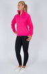 BARE Quarter Zip Teddy Pullover Sweater - Deep Pink
