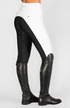 BARE Sculpt Hybrid Riding Breeches - White/Black Seat