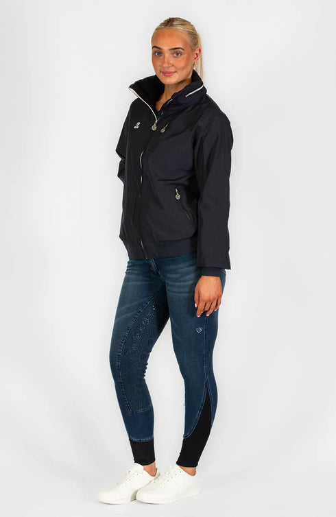 BARE Winter Series Polo Bomber Jacket - Navy