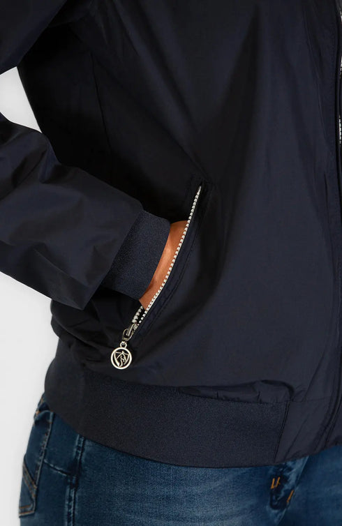 BARE Winter Series Polo Bomber Jacket - Navy