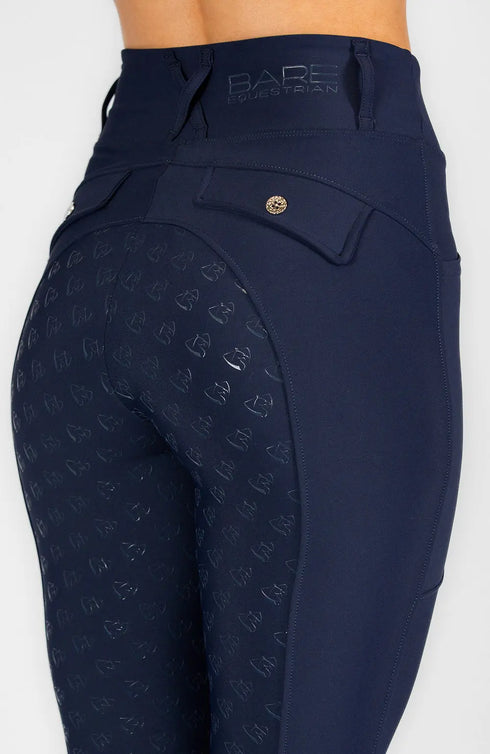 BARE Sculpt Hybrid Riding Breeches - Midnight Navy