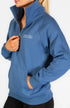 BARE Quarter Zip Teddy Pullover Sweater - Windsor Blue