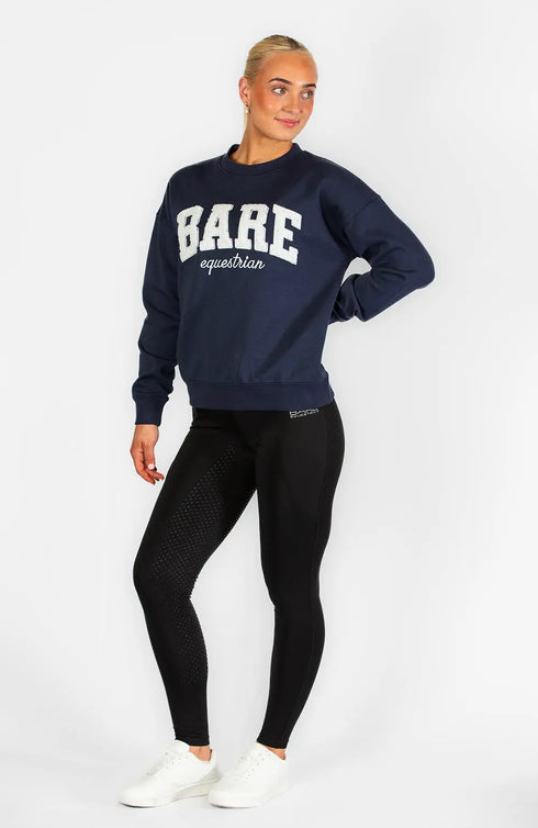 BARE Academy Sweater - Navy/White