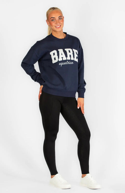 BARE Academy Sweater - Navy/White