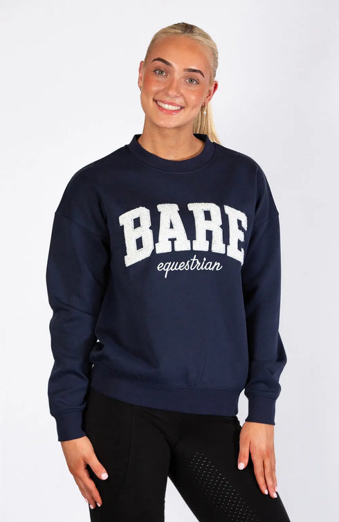 BARE Academy Sweater - Navy/White
