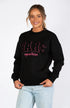 BARE Academy Sweater - Black/Hot Pink