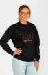 BARE Academy Sweater - Black/Hot Pink
