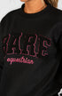 BARE Academy Sweater - Black/Hot Pink