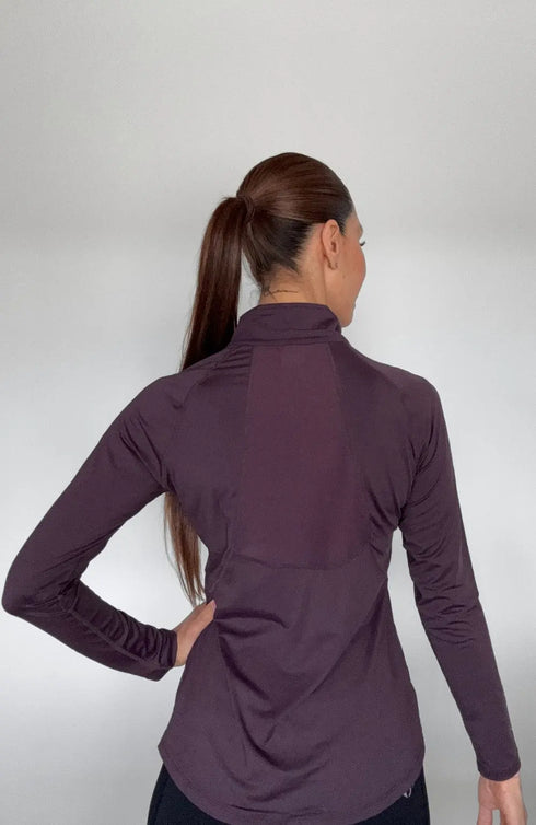 BARE Technical Sun Shirt - Black Cherry