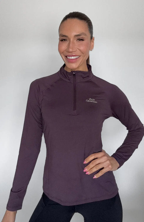 BARE Technical Sun Shirt - Black Cherry