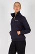 BARE Quarter Zip Teddy Pullover Sweater - Deep Indigo
