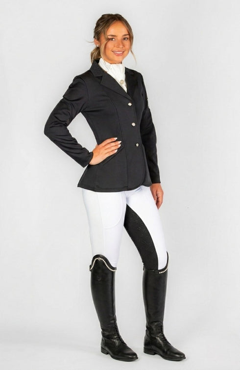 BARE Sculpt Hybrid Riding Breeches - White/Black Seat