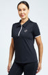 BARE Active Mesh Polo Shirt - Black