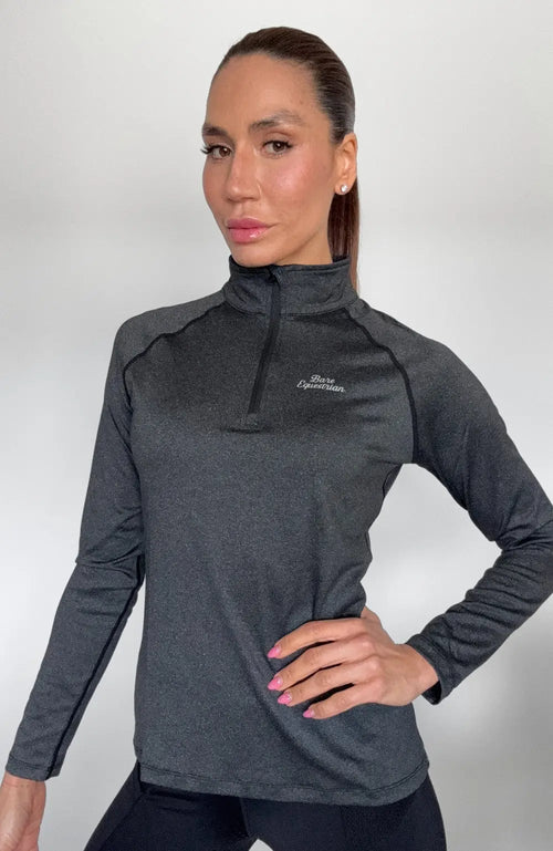 BARE Technical Sun Shirt - Graphite BARE Equestrian