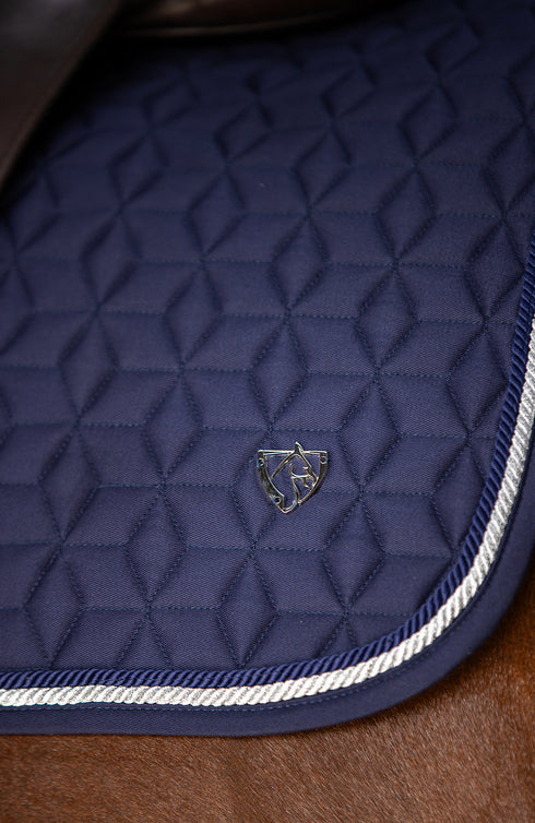 BARE Pro-Rider Dimension Saddle Pad - Dressage Cut - Navy