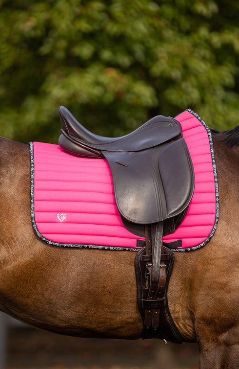 BARE Active Saddle Pad - Dressage Cut - Hot Pink