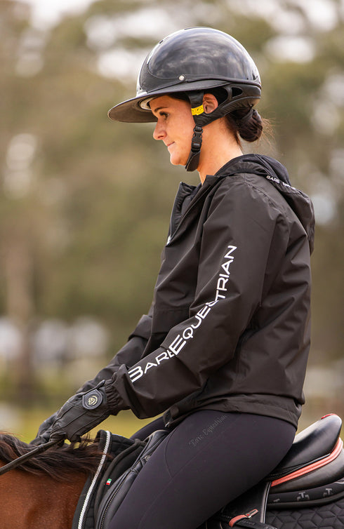 BARE Unisex Kali Lightweight Waterproof Short Jacket (Mesh Lined) - Black