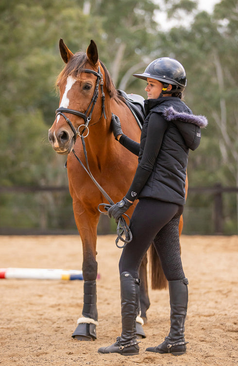 BARE FlexForm Sculpting Riding Tights - Black