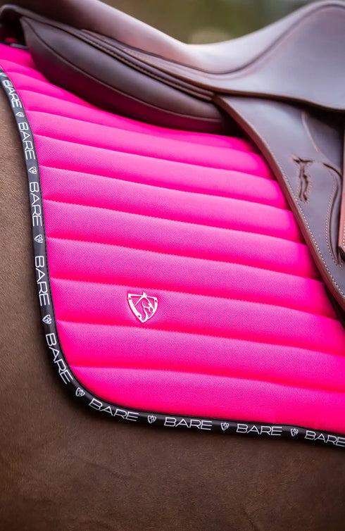 BARE Active Saddle Pad - Jump Cut - Hot Pink