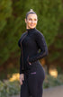 Youth BARE Technical Riding Jacket - Black with Rose Gold
