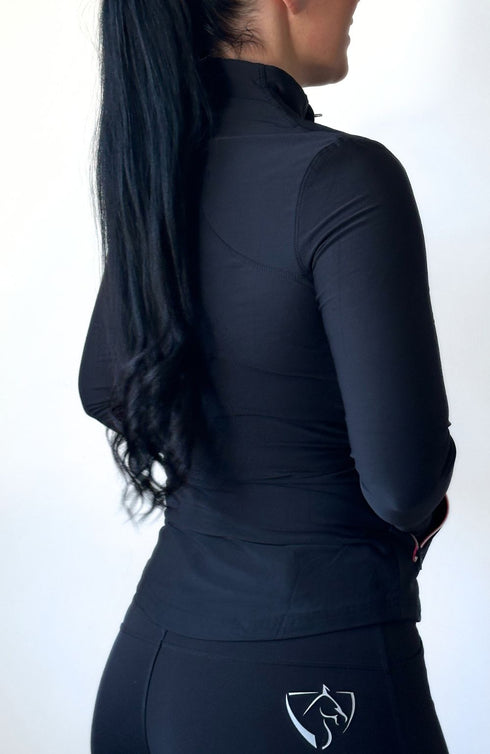 BARE Technical Riding Jacket - Black with Navy