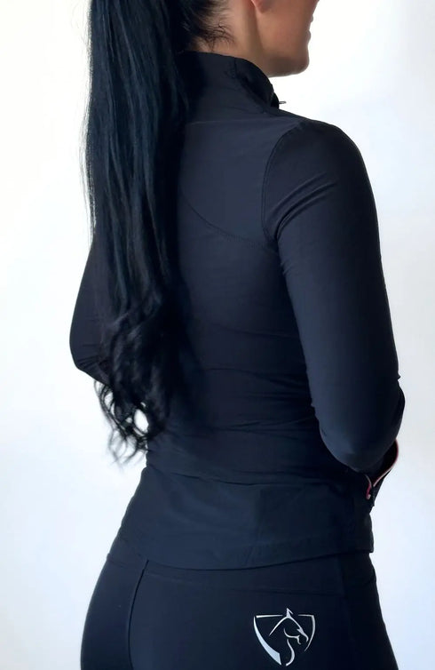BARE Technical Riding Jacket - Black with Navy