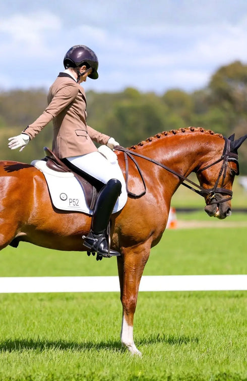 BARE Sculpt Hybrid Riding Breeches - White/Black Seat