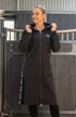 BARE Candace Lightweight Waterproof Long Jacket (Mesh Lined) - Black