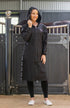 BARE Candace Lightweight Waterproof Long Jacket (Mesh Lined) - Black