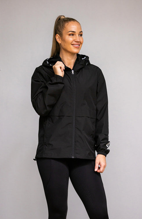 BARE Unisex Kali Lightweight Waterproof Short Jacket (Mesh Lined) - Black