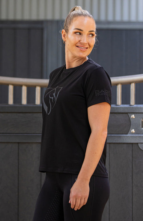 BARE Black Logo T-Shirt - Black