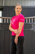 BARE Silver Logo T-Shirt - Dark Pink